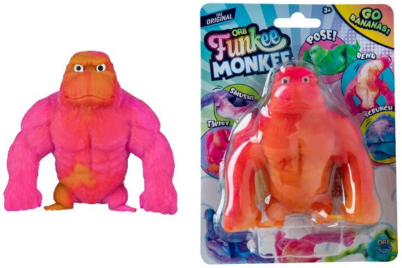 Recalled Orb Funkee Monkee Mega Orange and Packaging (part of assortment Model 41929)